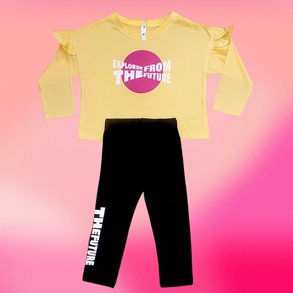 UnderLine Other - Explorer from the Future Girls Outfit | Trendy Slogan Top and Leggings